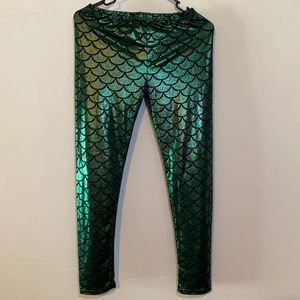 Mermaid Leggings - Green
